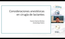 Consideraciones anestésicas en cirugía de lactante