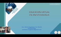 Educación virtual en anestesiología