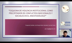 Esquema de violencia institucional como precipitador de conflictos emocionales y sociales en el anestesiólogo