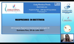 Módulo I: Ginecología - Vasopresores en obstetricia